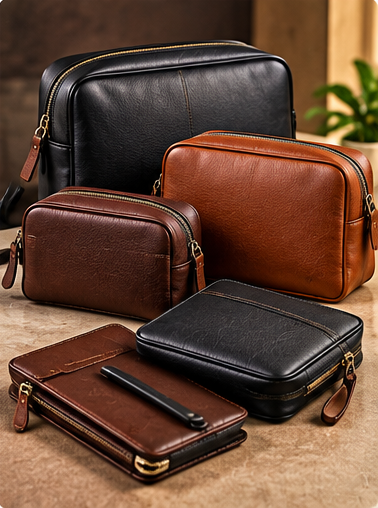 Leather Pouches & Organizers